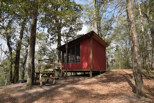 blakeley state alabama historic campground camping squirrels cabin travel fort spanish shelter nest