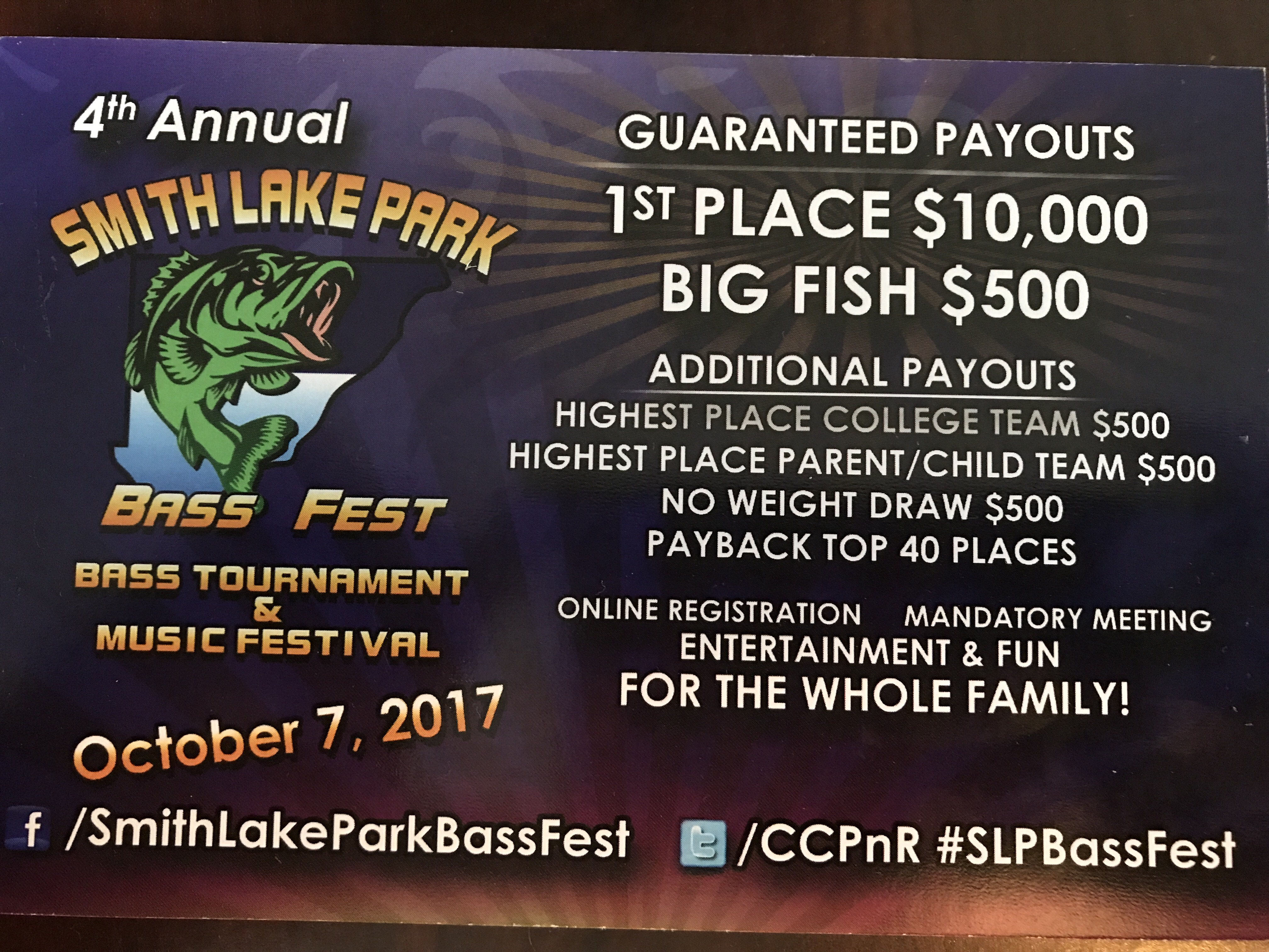 Smith Lake Park Bass Fest 2019