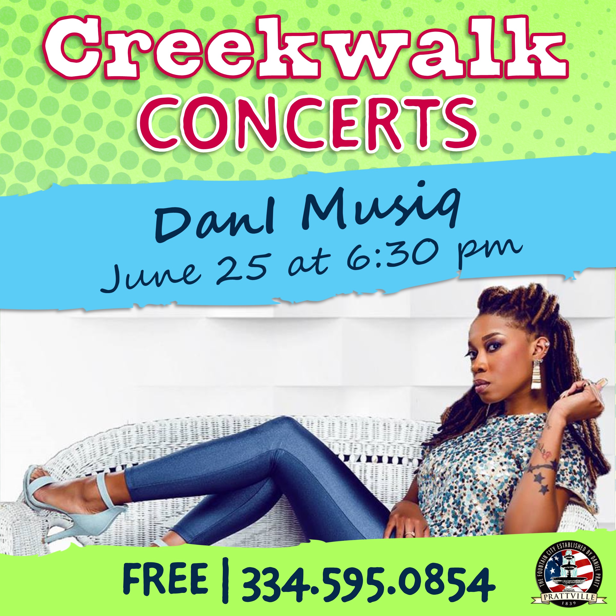 Creekwalk Concert featuring Dani Musiq