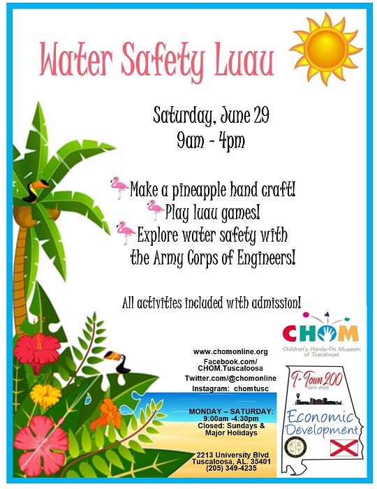 Water Safety Luau at CHOM!