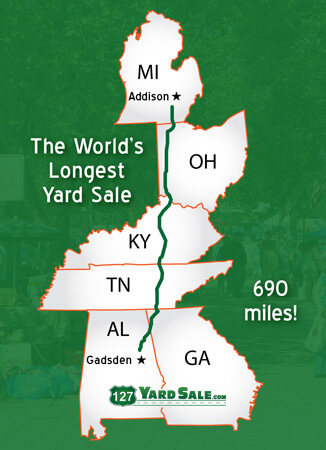 2019 World S Longest Yard Sale Gadsden Alabama Travel