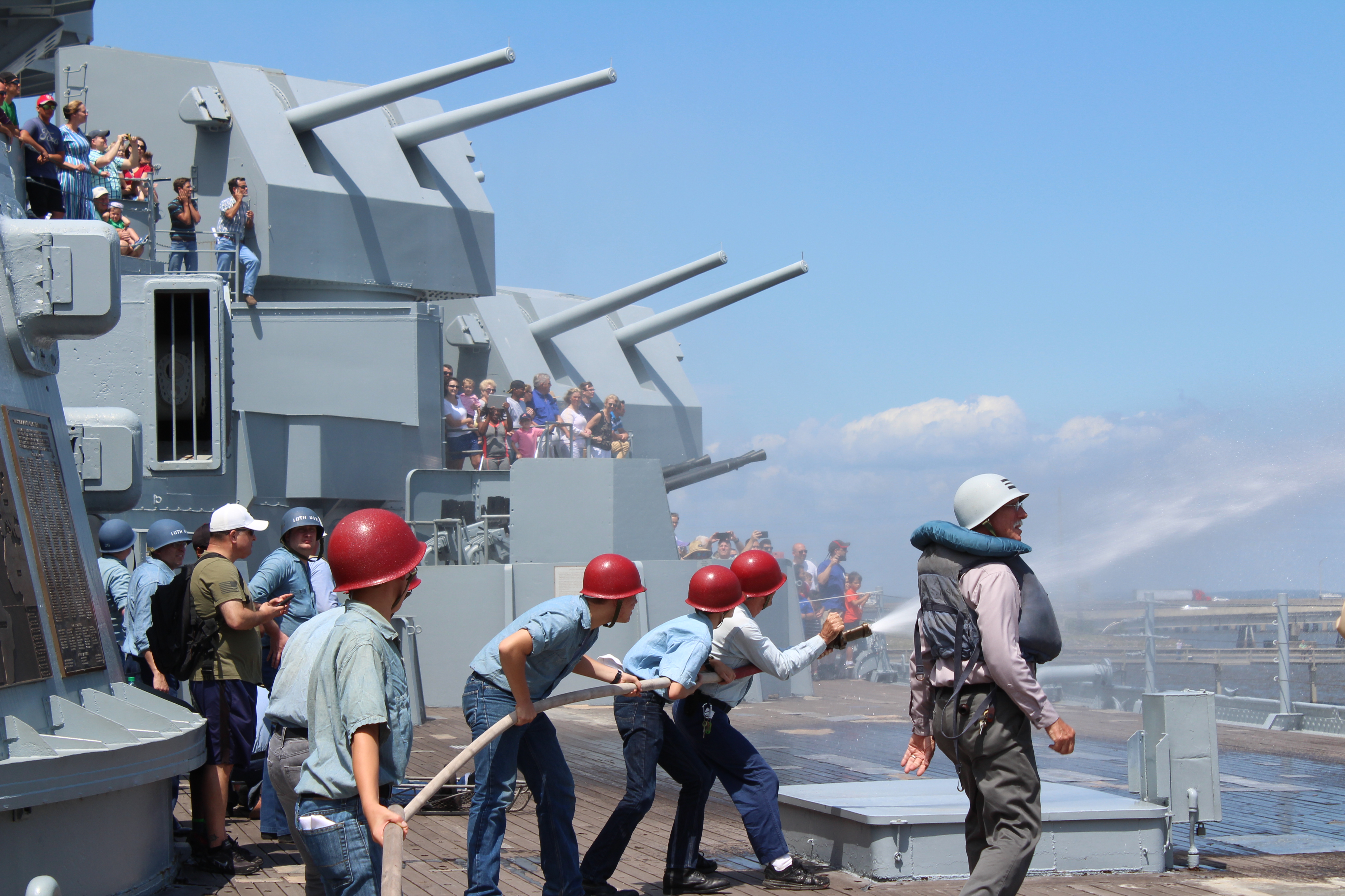 USS ALABAMA Living History Crew Drill