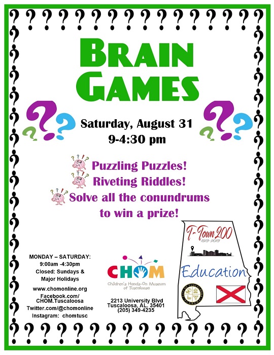 Brain games at CHOM!