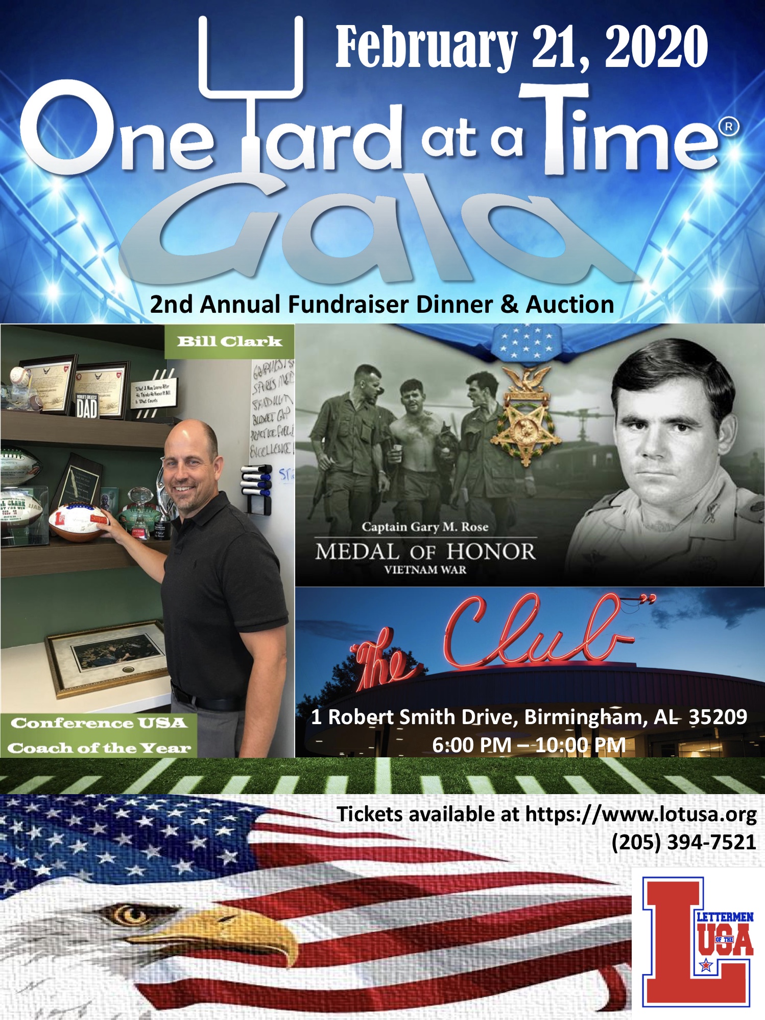 Lettermen of the USA One Yard At A Time Gala