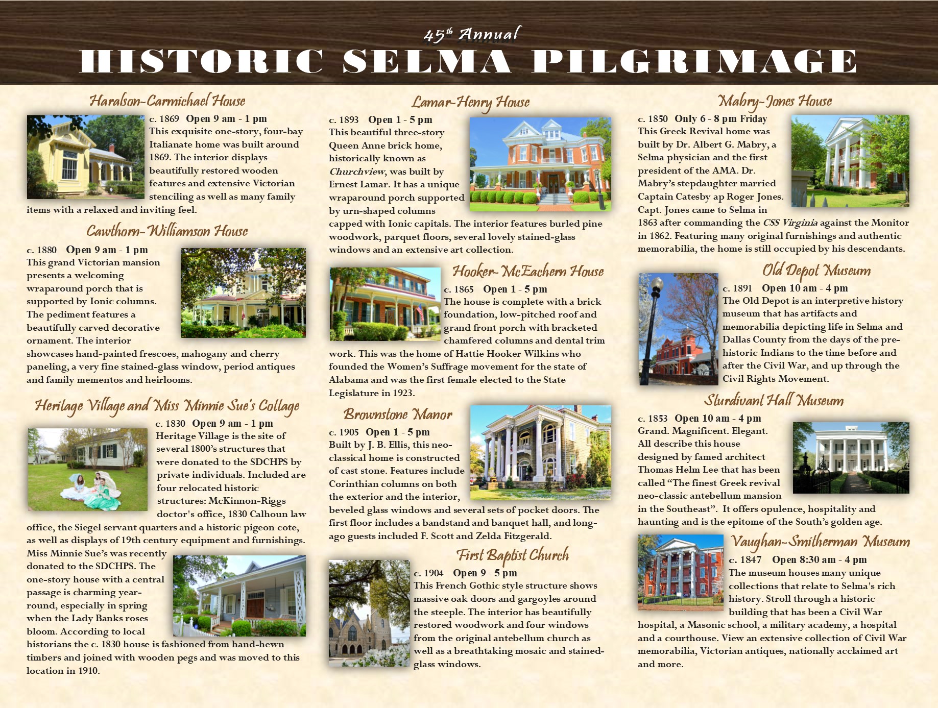 45th Historic Selma Pilgrimage