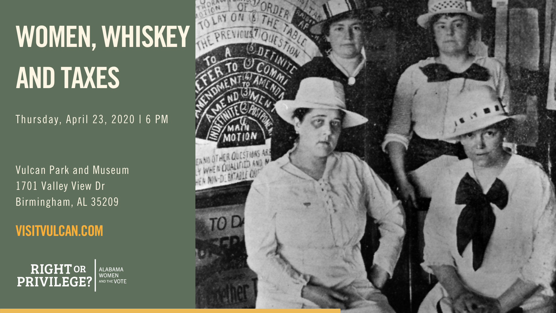 CONVERSATIONS & COCKTAILS: WOMEN, WHISKEY AND TAXES