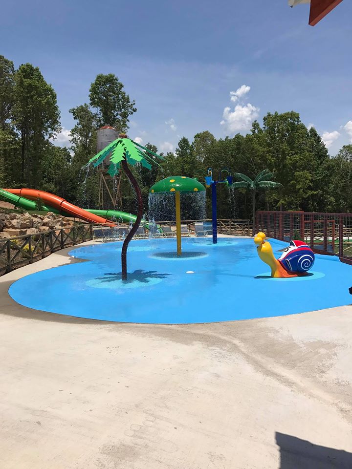 Pirates Bay Water Park at Chesnut Bay RV Park Leesburg Alabama.Travel