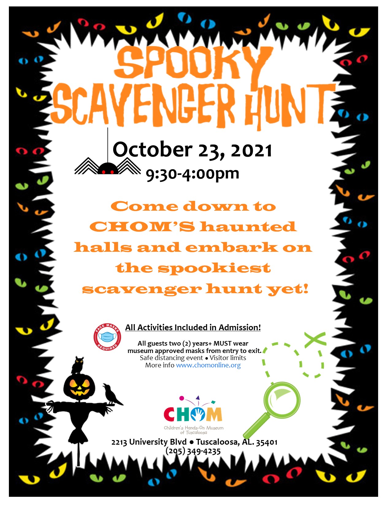 Spooky Scavenger Hunt at CHOM!