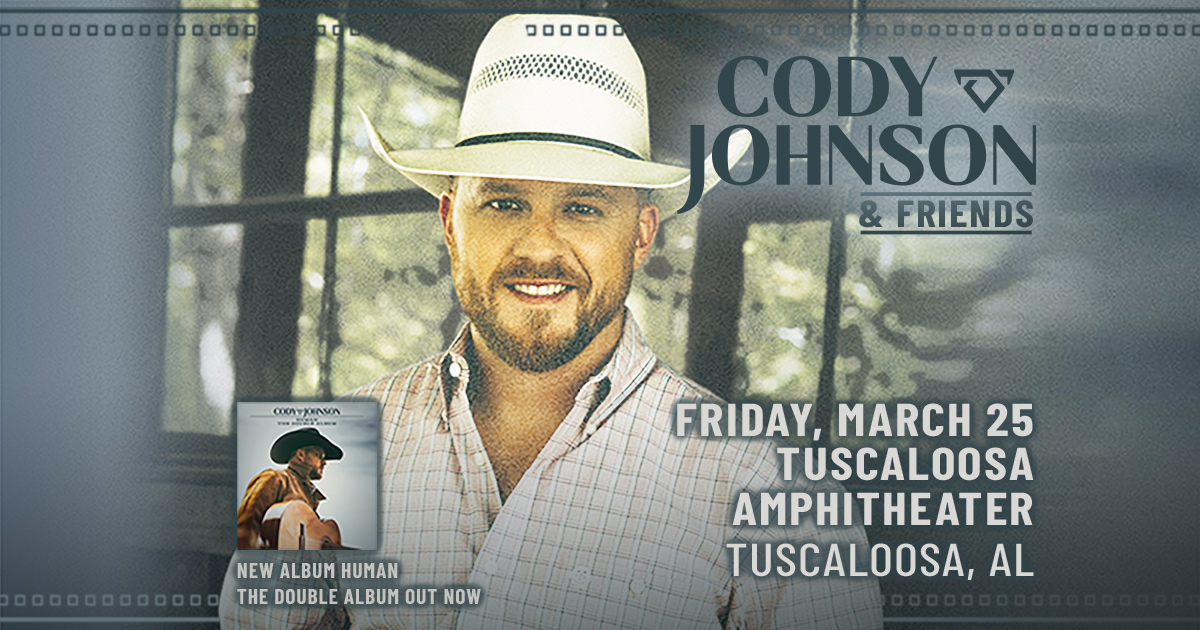 Cody Johnson at Tuscaloosa Amphitheater