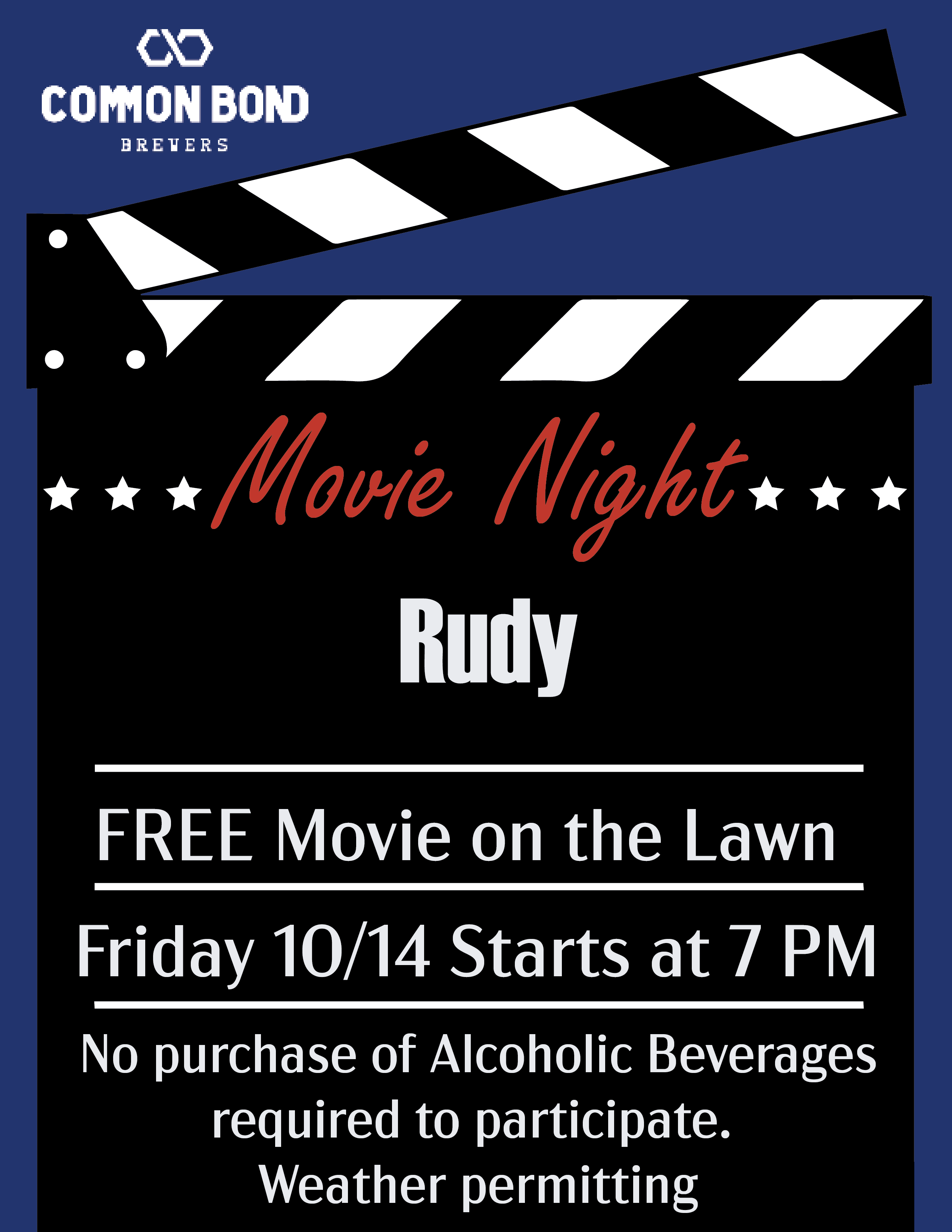 Movie Night at Common Bond Brewers - Rudy
