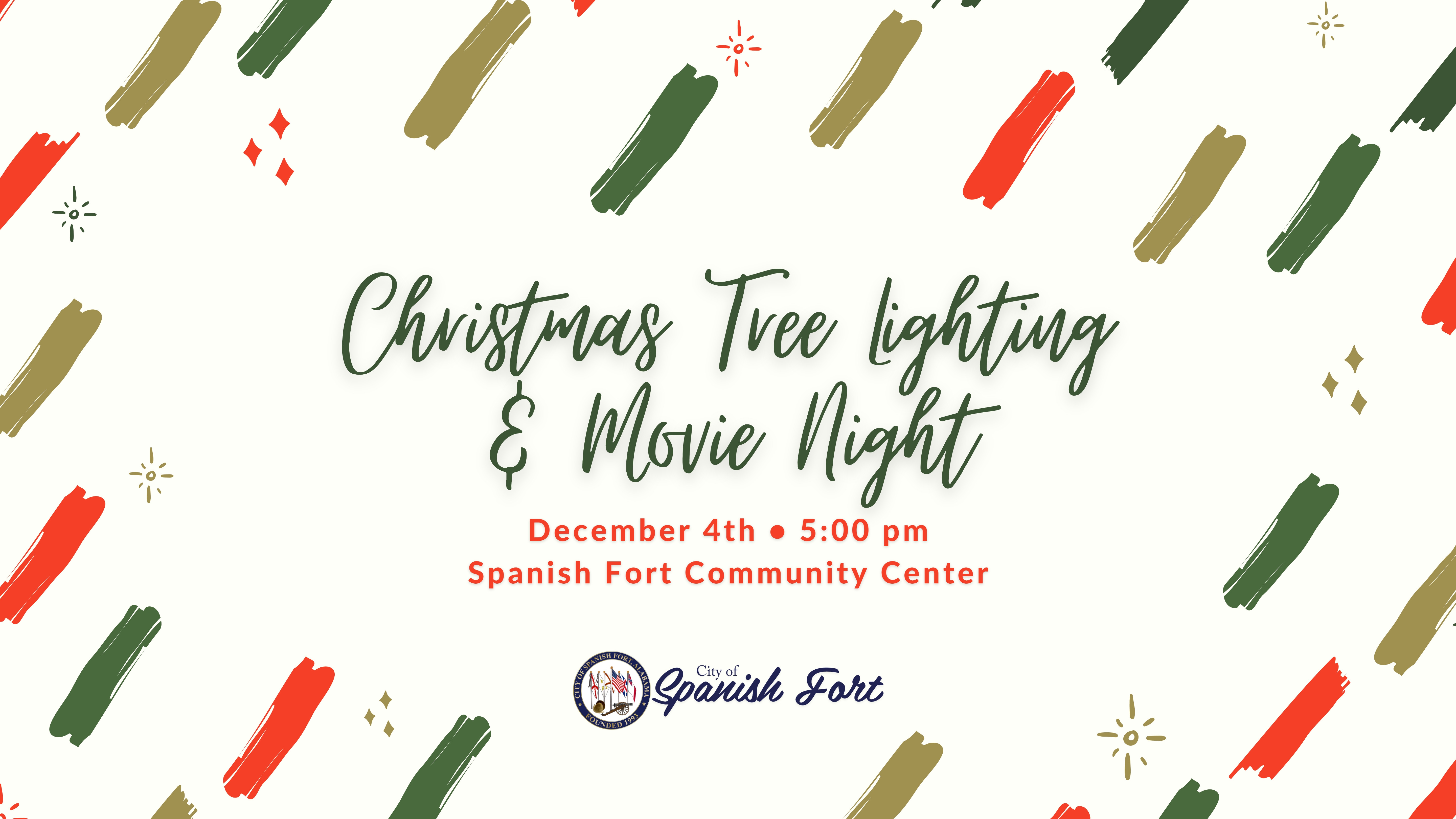 City of Spanish Fort's Christmas Tree Lighting & Movie Night