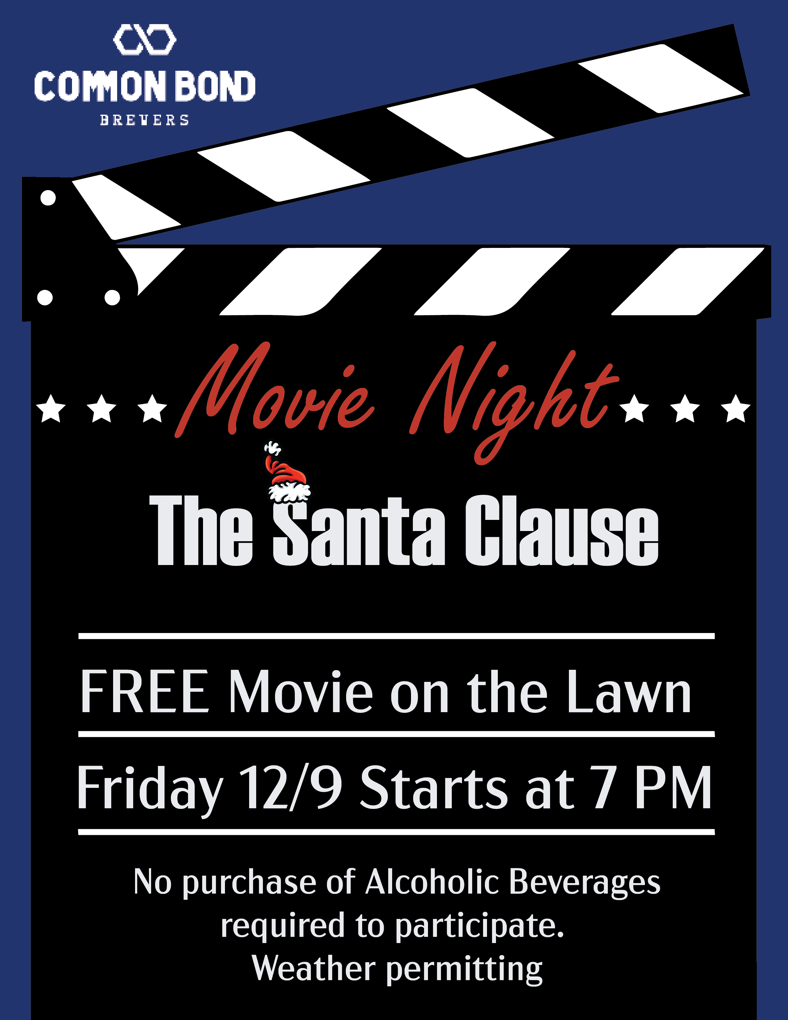 Movie Night at Common Bond Brewers - The Santa Clause