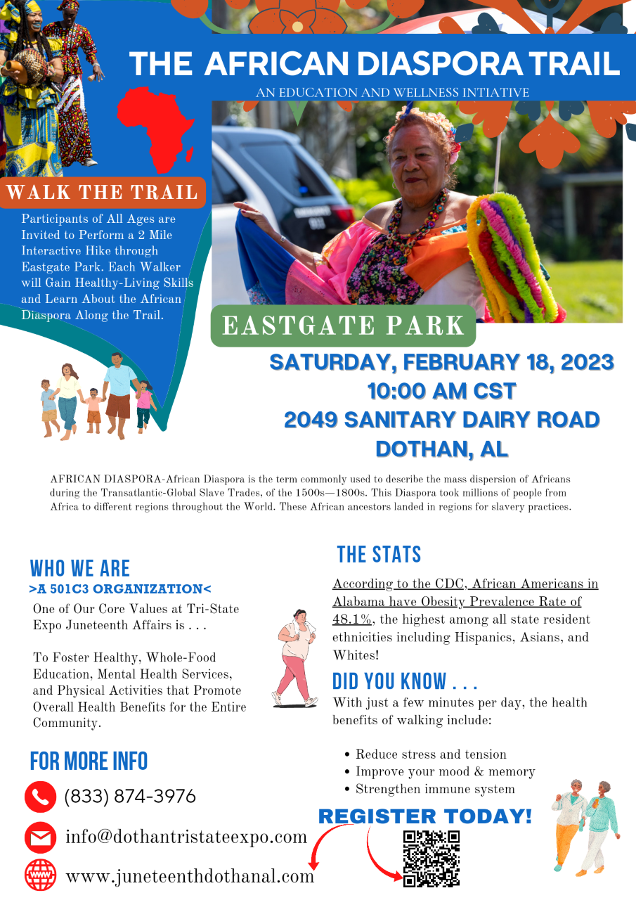African Diaspora trail walk-a-thon