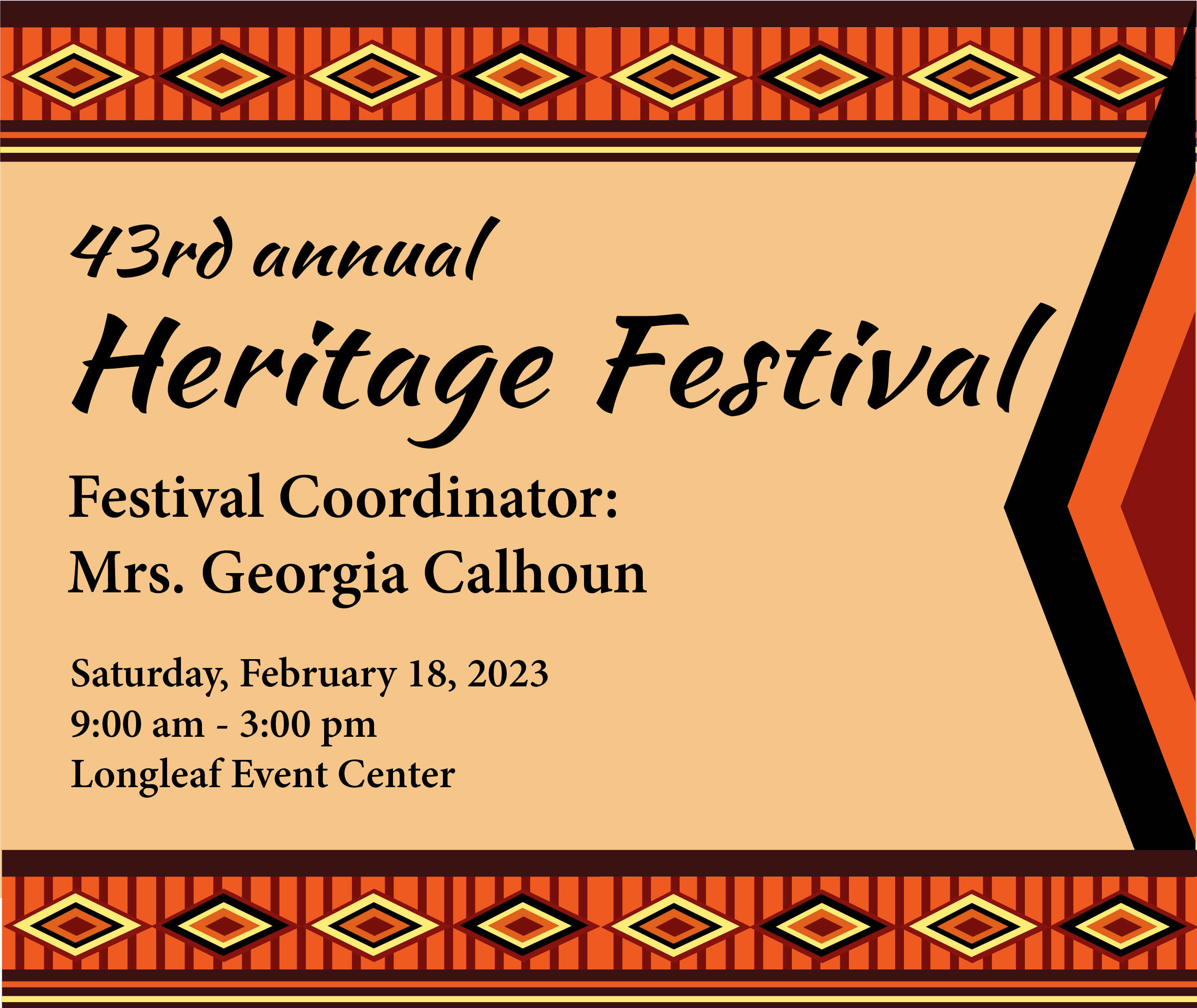 43rd annual Heritage Festival: 43 Years of Poetry Celebrations