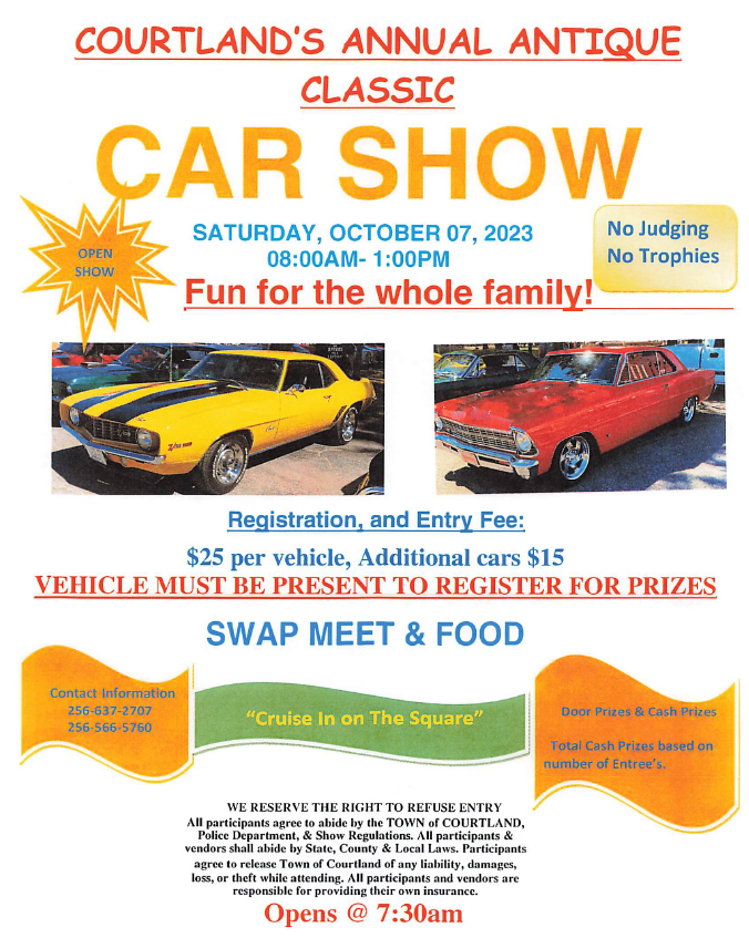 Courtland Antique and Classic Car Show