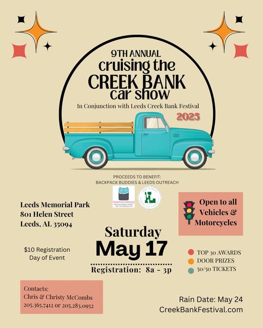 2025 Cruising The Creek Bank Car Show 