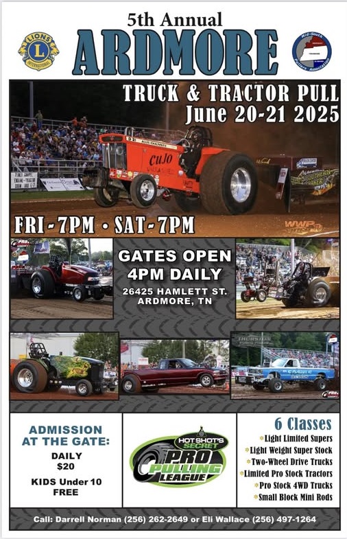 2025 Ardmore Tractor and Truck Pull