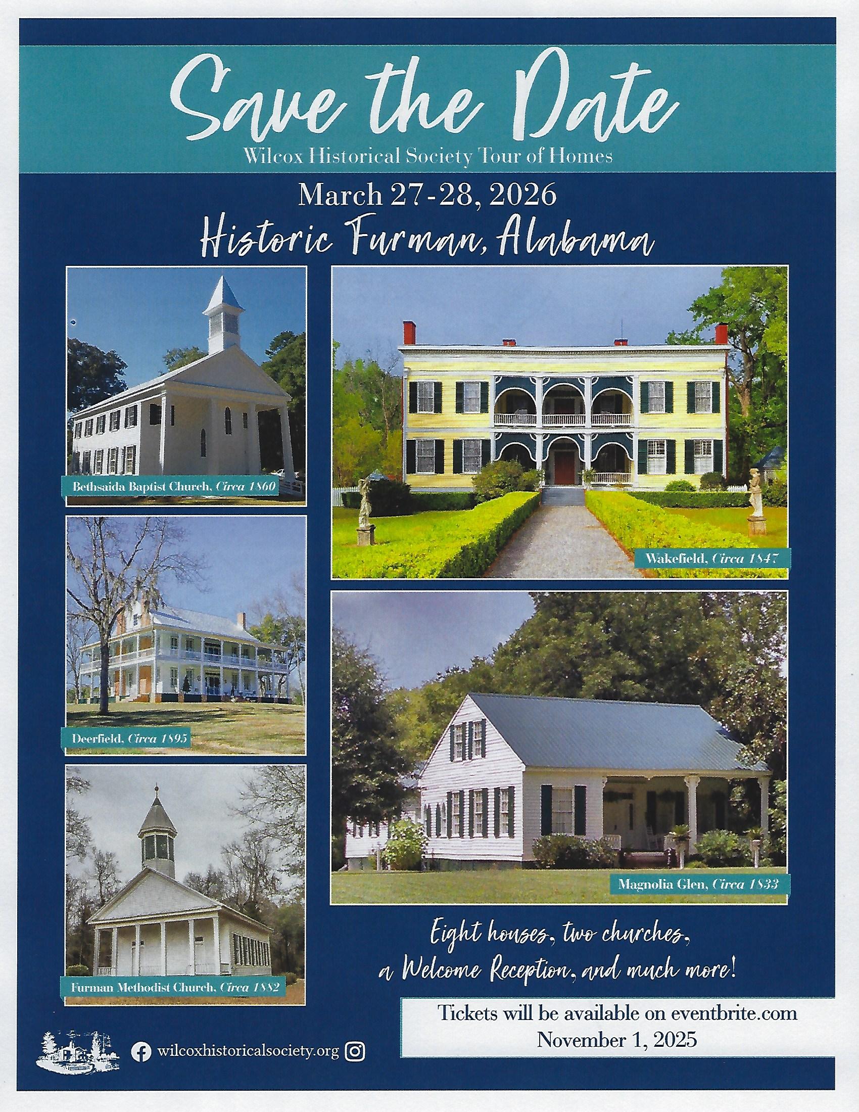 Wilcox Historical Society Tour of Homes