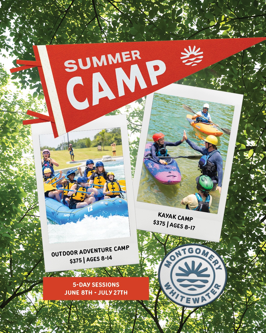 Summer Camp at Montgomery Whitewater