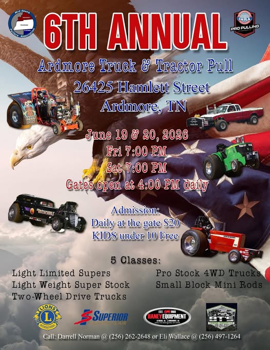 2026 Ardmore Tractor and Truck Pull