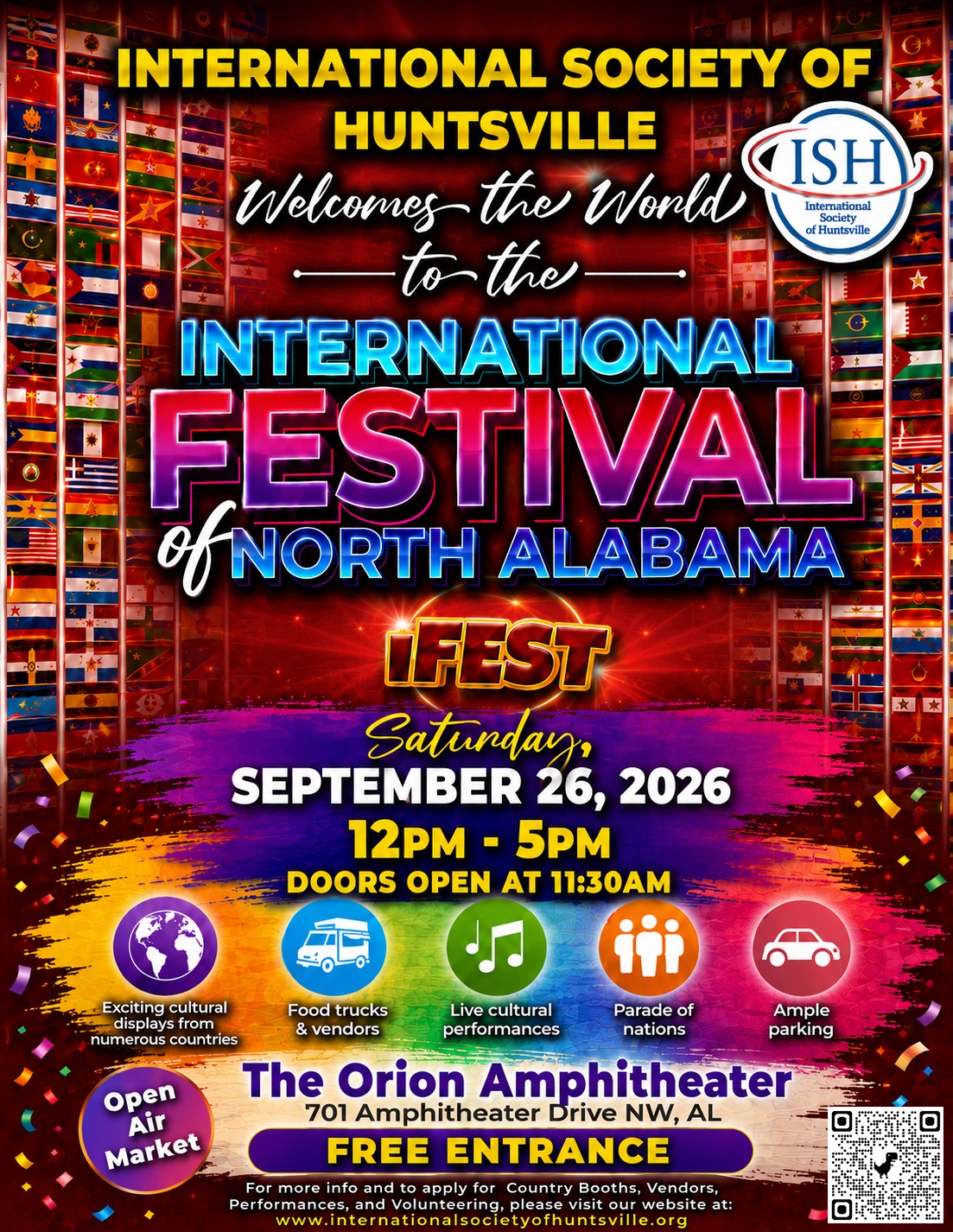 INTERNATIONAL FESTIVAL OF NORTH ALABAMA (iFest 2026)!