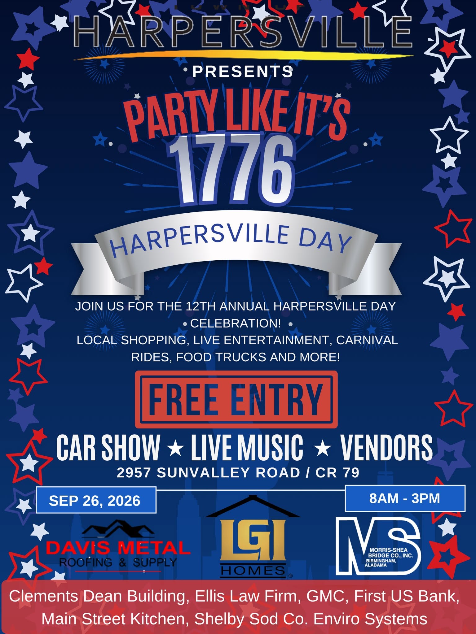 2026 Harpersville Day Celebration