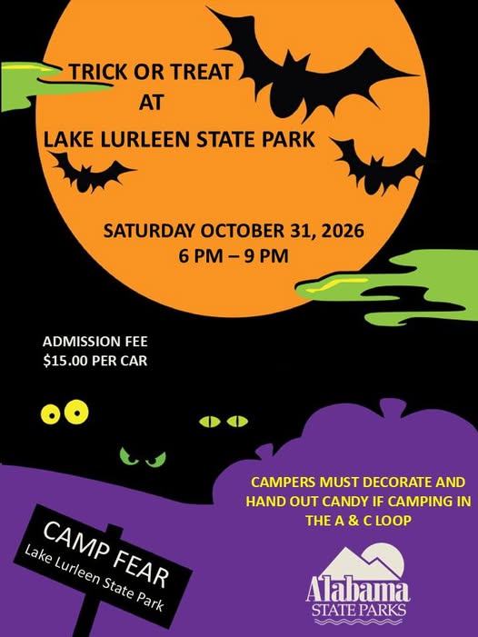 Camp Fear- Trick or Treat at Lake Lurleen State Park