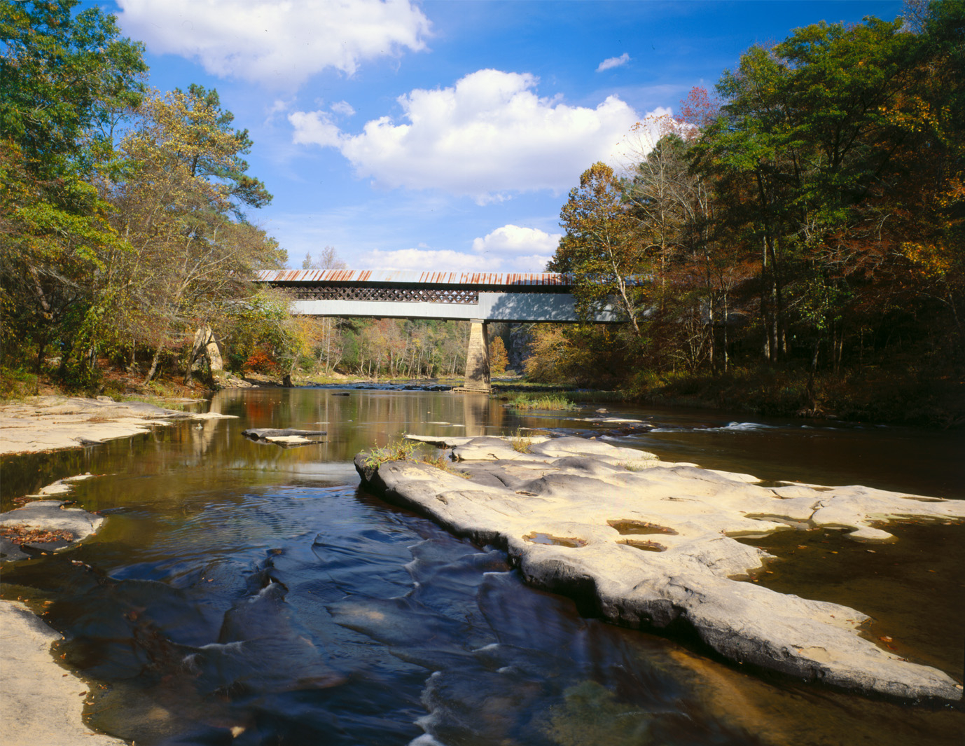 Swann Covered Bridge in Hayden, Alabama