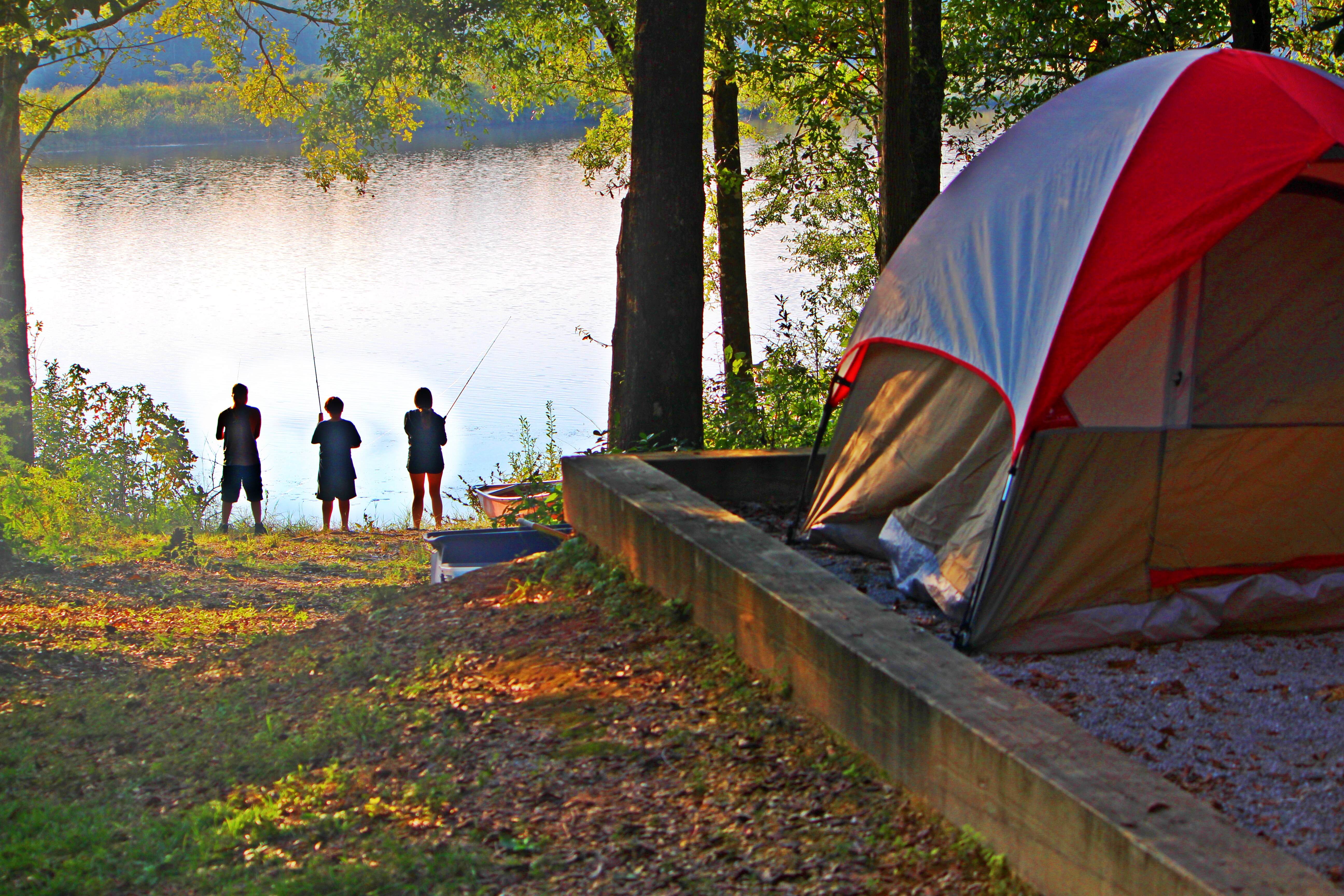 People fishing at Frank Jackson State Park.